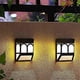 thumbnail image 3 of 4 Pack Outdoor Solar Fence Lights, Solar Led Wall Lights, Waterproof 2 Modes, Warm White and Color Changing for Post, Deck, Step, Stair, Driveway and, 3 of 5