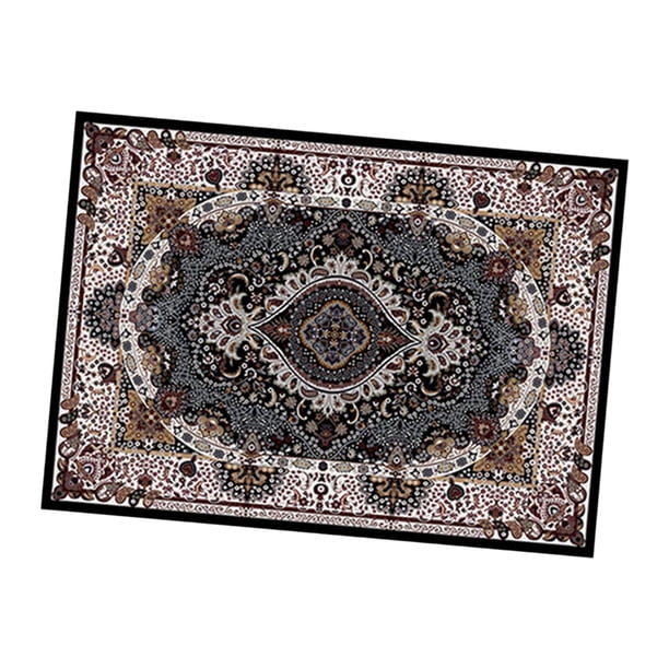 Alfombra de área, alfombra de piso, gruesa, antideslizante, tradicional, suave, para entrada, decoración de interiores Estilo C
