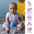 thumbnail image 4 of b.box Sippy Cup with Weighted Straw for Toddlers, Leakproof, 8oz - Cobalt, 4 of 11