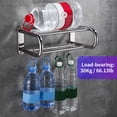 thumbnail image 3 of Scalable Towel Rack Double Layered Bathroom Shelves with 4 Removable Hooks Wall Mounted Towel Holder Rustproof Stainless Steel Towel Bar Adjustable 16 to 32 Inch, 3 of 8