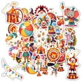 thumbnail image 3 of 35pcs-50pcs Adorable Animal Stickers Funny Clown Stickers Colorful Carnival Stickers for Luggage Laptop Suitcase, 3 of 9