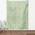 thumbnail image 4 of Ambesonne Tropical Fabric by the Yard Upholstery, Exotic Plants and Trees, 2 Yards, White Jade Green, 4 of 5