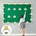 thumbnail image 6 of Sylvtty Bulletin Board Bumble Bee Cutouts Bee Shaped Paper Name Tags Student Nameplates for Classroom Cubbies Desks, 6 of 7