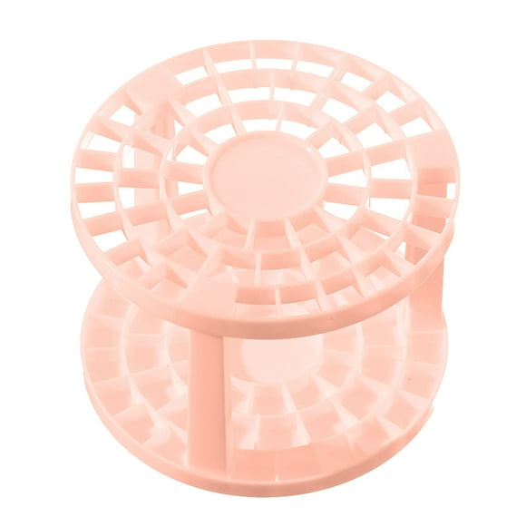 Makeup Brush Stand Rack,Makeup Brush Drying Rack Upside Down Round Brush Air Drying Rack Plastic Brushes Dryer Holder Display Multifunctional Pen Display Stand Rack(Round Roseate)