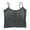 Dark Grey, variant on Shelf Bra Camisoles for Women - Adjustable Spaghetti Strap Tank Tops, Basic Layer (One Size, Longer Length)