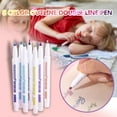 thumbnail image 2 of Décorations de Rentrée Scolaire Stylo Stylo de Rêve double Stylo Surligneur Couleurs 8 Ligne double Contour Ligne 5ml Papeterie Couleur, 2 of 9