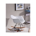 thumbnail image 6 of Hodedah Arm Rocking Bucket Seat Rocking Chair in White, 6 of 6