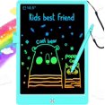 thumbnail image 1 of Tablero de escritura LCD, tablero de graffiti, tablero de dibujo en color de 10,5 pulgadas, regalo de viaje, adecuado para niñas y niños de 3, 4, 5, 6, 7 y 8 años (azul), 1 of 5