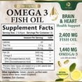 thumbnail image 2 of Suplemento de aceite de pescado Nature's Peak 2400 mg Omega 3 120 cápsulas blandas, 2 of 9