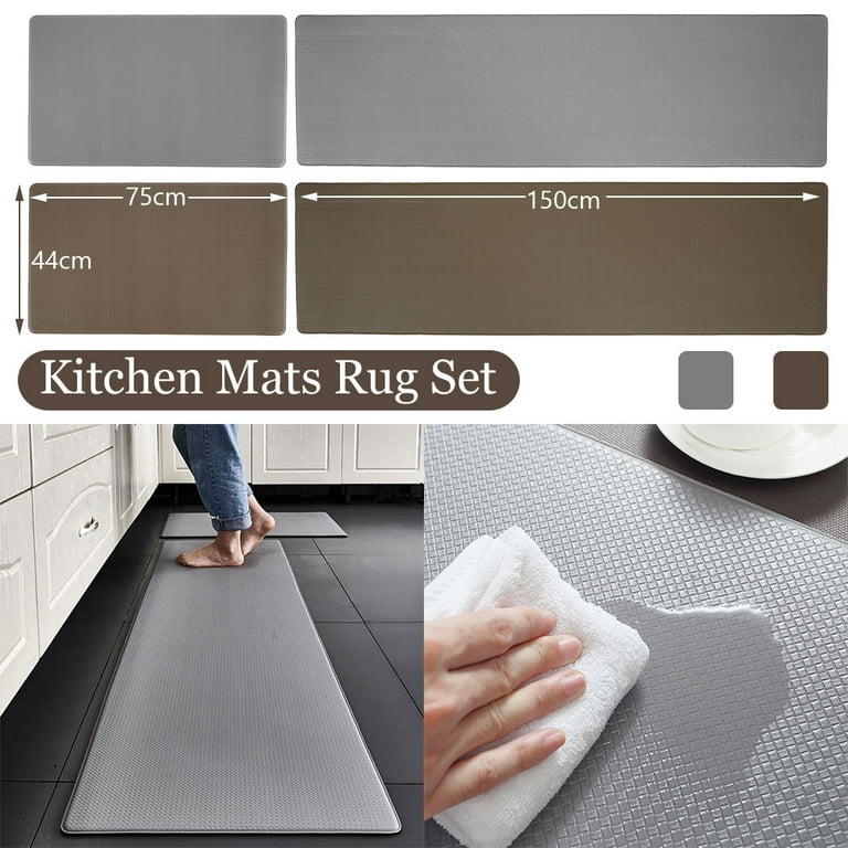 Sanmadrola Anti Fatigue Kitchen Runner Rugs Floor Mat 3/4 Inch Thick  Kitchen Mat 20''x47'' Standing Desk Mat Comfort at Home Office Heavy Duty