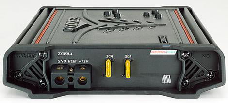 Kicker Zx Series Zx350.4 4 Channel 350 Watt Amplifier With Top 