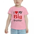 thumbnail image 2 of I Love My Big Brother Cute Toddler T Shirts for Boys Girls (Pink, Youth L), 2 of 5
