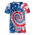 thumbnail image 4 of VerPetridure American Flag Shirt for Women 4th of July Tee Shirt USA Stars Stripes T-Shirt Patriotic Summer Tunic Tops, 4 of 5