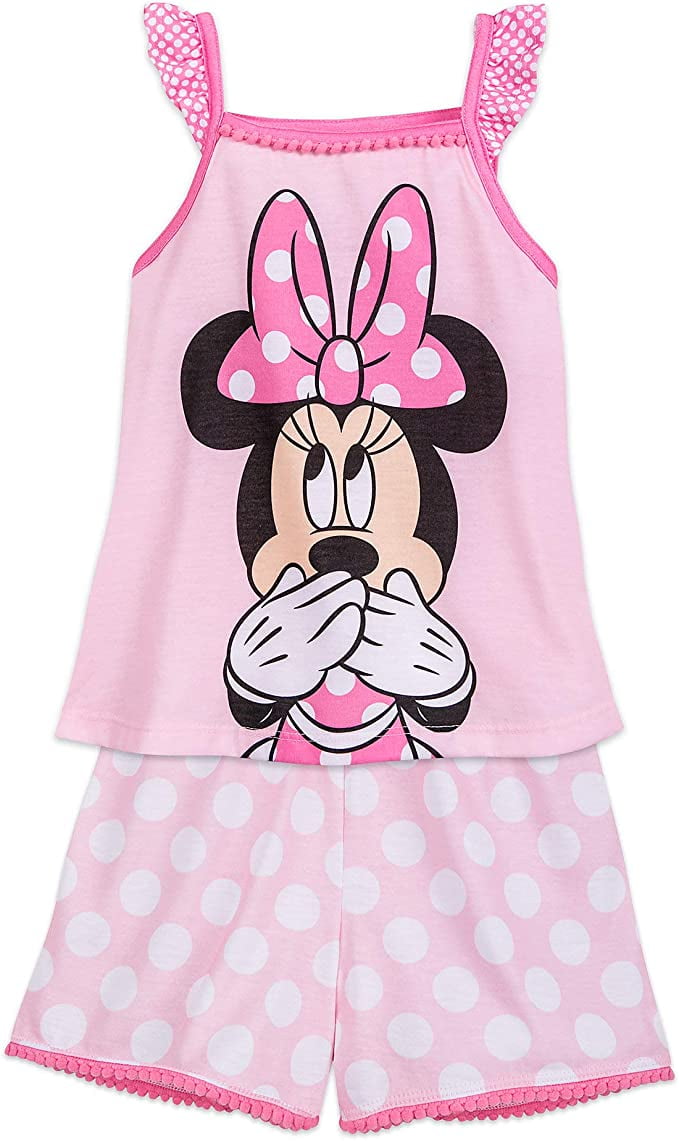 Girls Disney Minnie Mouse 4 piece Long Sleeve Sleep Set~Age 6-9 months~NEW 