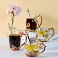 thumbnail image 3 of Juego de tazas de té DUMVOIN con diseño de flor de lirio y cuchara, 3 of 7