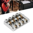 thumbnail image 3 of 4 String Headless Electric Bass Bridge Premium Zinc Alloy Brass Bridge Replacement String Lock, Sturdy  Easy Install, Suitable 4 String Headless Electric Bass, 3 of 7