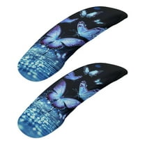 HELLHERO Butterfly Print Office Chair Armrest Covers Elastic 2 Pcs, Desk Chair Armrest Slipcover Pads Washable, Stretchy Office Seat Hand Rest Protector