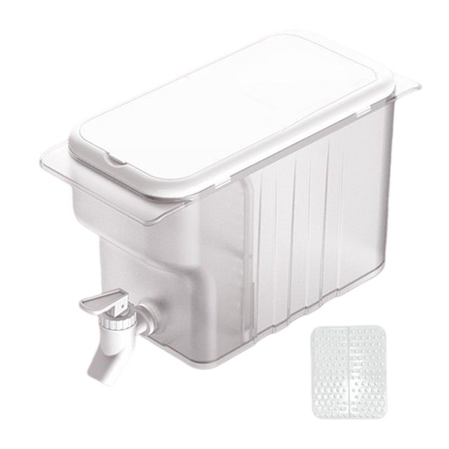 Moyic Jarra de agua para bebidas mixtas de 4L para bebidas de limonada, té helado, jarra de té de frutas Cocina y Comedor botella de agua fría