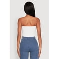 thumbnail image 5 of Women's Side Ruched Cropped Tube Top, 5 of 5