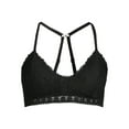 thumbnail image 3 of No Boundaries Women's Triangle Floral Lace Bralette, 3 of 3
