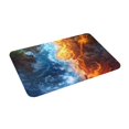 thumbnail image 2 of Bingfone Red And Blue Flame Waves Door Mat 16"x24" Front Entrance Non-Slip Low Profile Washable for Entryway, 2 of 7