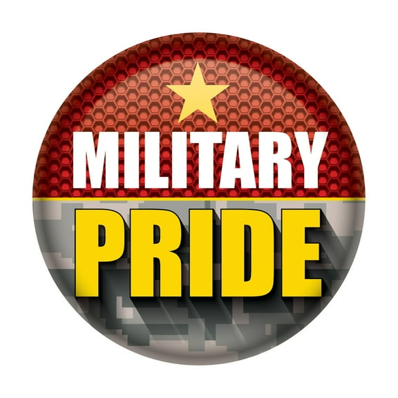Military Pride Button