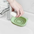 thumbnail image 5 of Large Soap Box | Double Layer Drainable Soap Holder | Plastic Soap Tray for Bathroom Shower Gym Travel | Removable Easy Clean Design | 15.5x11x4cm | Green or Blue | 1 Piece | Storage Organizer, 5 of 6