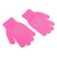 thumbnail image 2 of 2x Guantes de patinaje para niñas y niños Guantes elásticos Guantes de punto térmico con de imitación transparentes Rosa Azul Blanco Negro F Sunnimix Guantes de punto para niños, 2 of 8