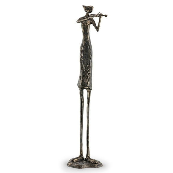 SPI Home Cast Aluminum Virtuoso Violinist Abstract Statue Figure