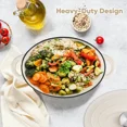 thumbnail image 4 of 4.5 QT Enameled Cast Iron Oval Dutch Oven Nonstick Soup Pot with Self-Basting Lid Heat Resistant 500°F for All Stovetops Induction Gas Grill, Oven & Refrigerator Safe, 4 of 6