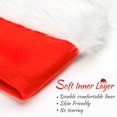 thumbnail image 2 of Juananiug Gorro De Papá Noel Para Niños: Gorro De Navidad Para Niños Pequeños, Piel Clásica Extra Gruesa Para Navidad, Año Nuevo, Suministros Festivos Para Fiestas Navideñas, 2 of 5