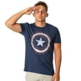 thumbnail image 3 of Marvel Captain America Men's Vintage Shield T-Shirt, 3 of 3