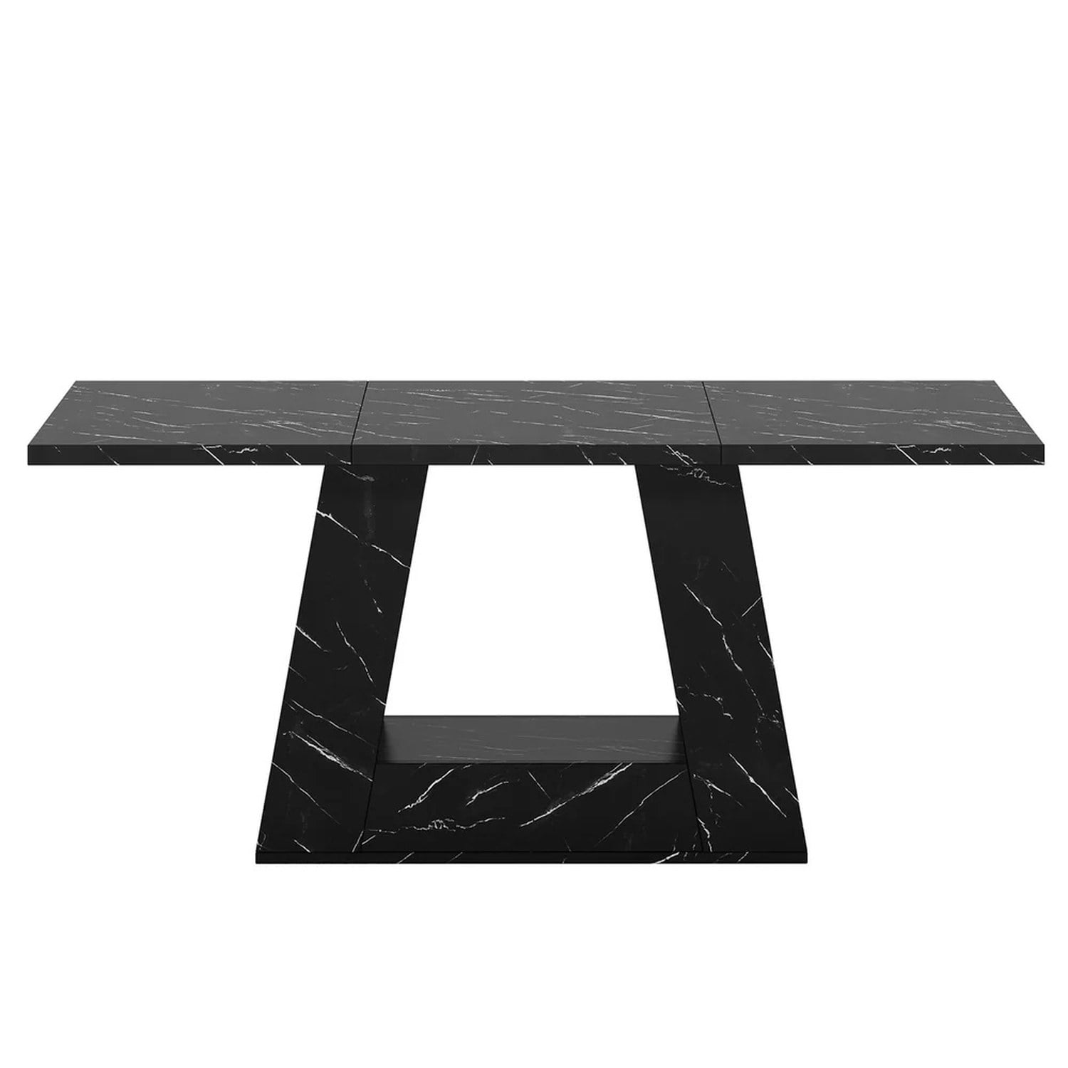 Dining Table, Seats 4-6, Modern Trapezoidal Legs