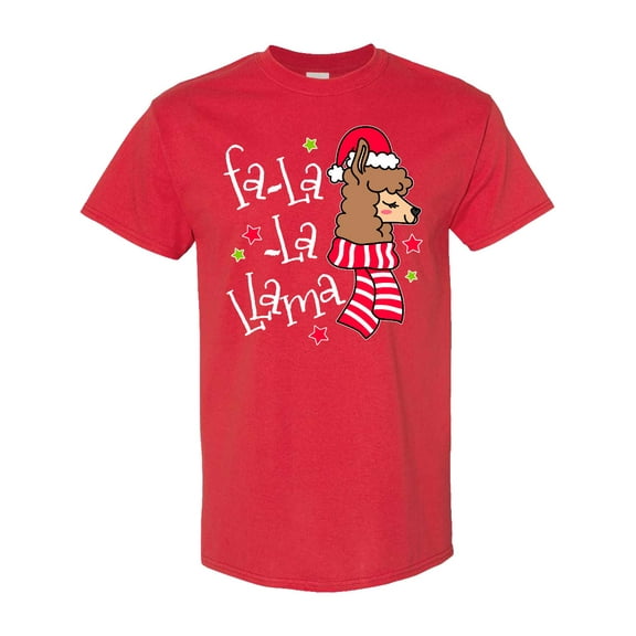 Inktastic Christmas Llama T-Shirt