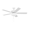 Monte Carlo Fans - Linden - 5 Blade DC Ceiling Fan In Traditional Style-17.8