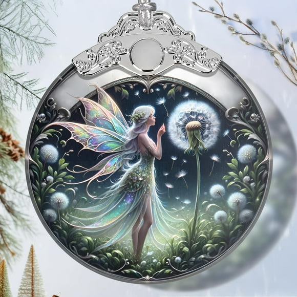 Adorno colgante Jocidea Dandelion Fairy, vitral