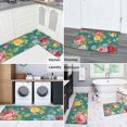 thumbnail image 5 of Pioneer Flower Floral Print Pattern Kitchen Rugs Sets Of 2,Anti Fatigue Kitchen Mat Rugs Non Slip Washable,Decorative Kitchen Floor Mats for Kitchen,Sink,Laundry,17"x30"+17"x47", 5 of 7