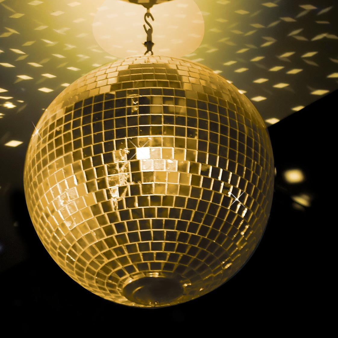 Gold Disco Mirror Ball - Walmart.com