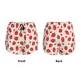 thumbnail image 6 of Goofa Strawberries Printed Women 2 in 1 Running Shorts,Quick Dry Athletic Workout Shorts,High Waisted Athletic Shorts with Liner Pockets-Small, 6 of 9