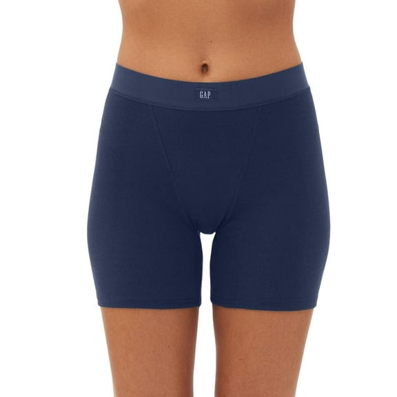 Gap Body Womens Logo Comfort High-Waist Under Shorts GPW01070 Elysian Blue M