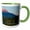 Green/White, variant on 3drose, British Columbia, Bowron Lakes Provincial Park, Unna Lake-cn02 Glu0067 - Gary Luhm, 11oz Two-tone Black Mug