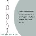 thumbnail image 5 of Unique Bargains 3.2mm Thick 1m Long Pendant Light Fixture Chains Nickle Color 2 Pack, 5 of 5