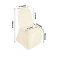thumbnail image 3 of Efavormart 50PCS Round Top Beige Polyester Banquet Chair Covers Linen Dinning Chair slipcover For Wedding Party Event Catering, 3 of 10