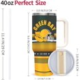 thumbnail image 2 of 40oz Tumbler with Handle and Straw, Portable Stainless Steel Vacuum Insulated Travel Coffee Mug Cup Water Bottle Fans Gifts for Men Women, 2 of 5