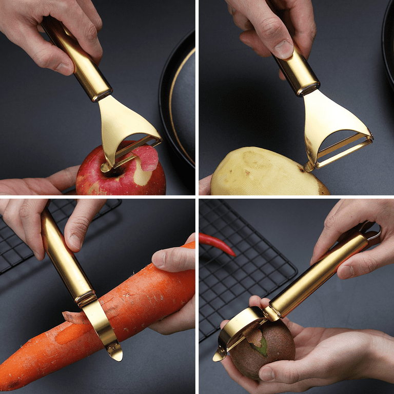 ReaNea Gold Potato Vegetable Peeler Stainless Steel Peelers For