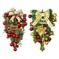 18.5in Artificial Christmas Ball Wreaths,Handmade Hanging Decorative