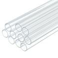 thumbnail image 1 of Uxcell 10 Pack Clear Plastic Rigid Tubing 10mm ID x 12mm OD, Round Polycarbonate Tubes for Aquarium Water Pipe, 1 of 7