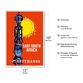 thumbnail image 2 of East-South Africa - Lufthansa German Airlines - Vintage Airline Travel Poster c.1961 - Master Art Print (Unframed) 13in x 19in, 2 of 4