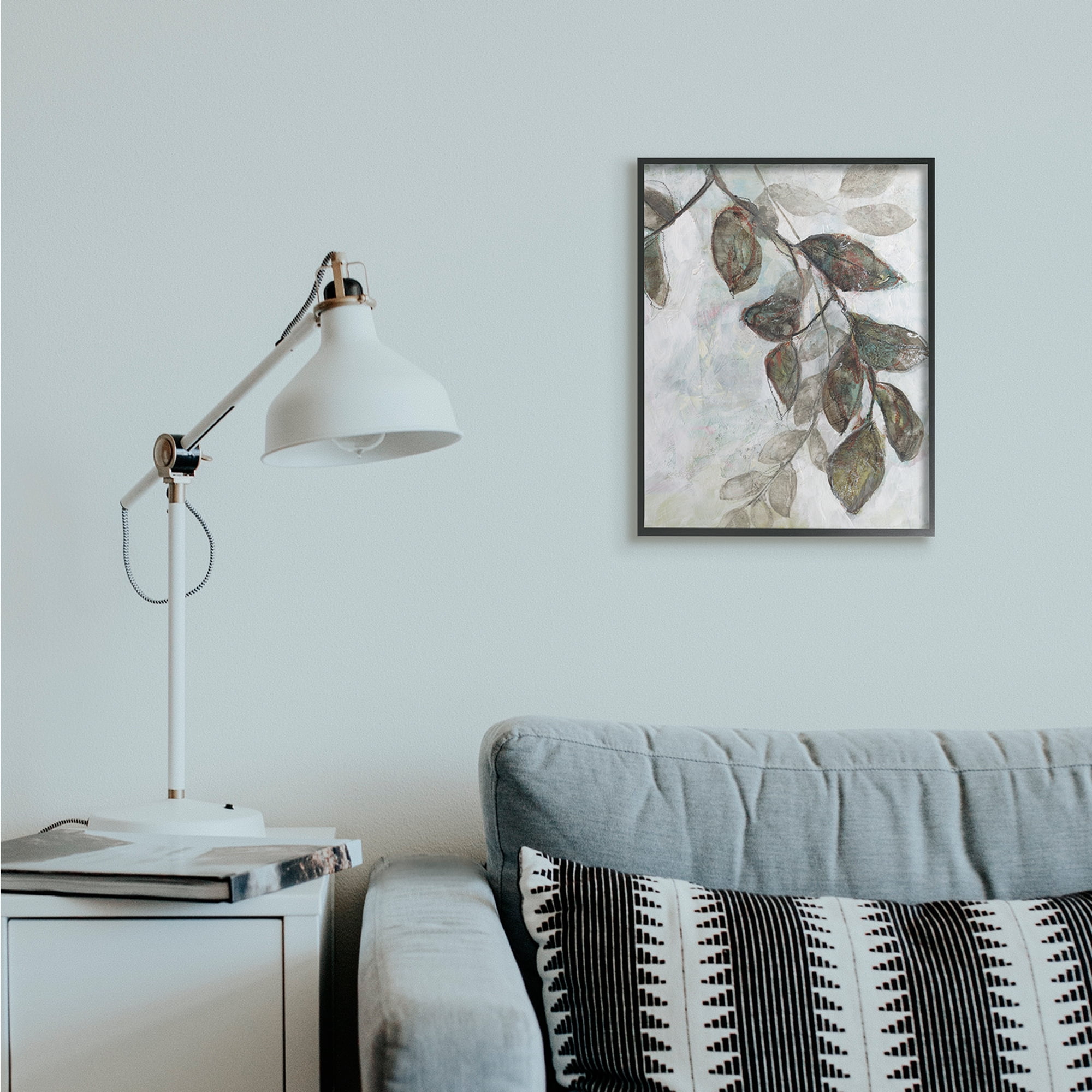 Stupell Industries Dark Brown Tree Branches Abstract Sketch Leaves Black Framed, 16 x 20, Design by Jennifer Goldberger