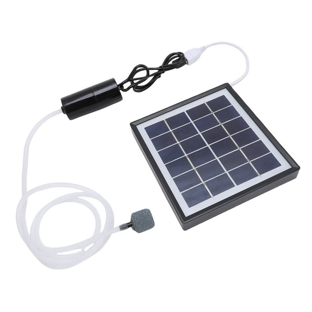 Solar Pond Oxygenator 10W Portable USB Interface Low Noise Solar Fish Oxygenator for Outdoor